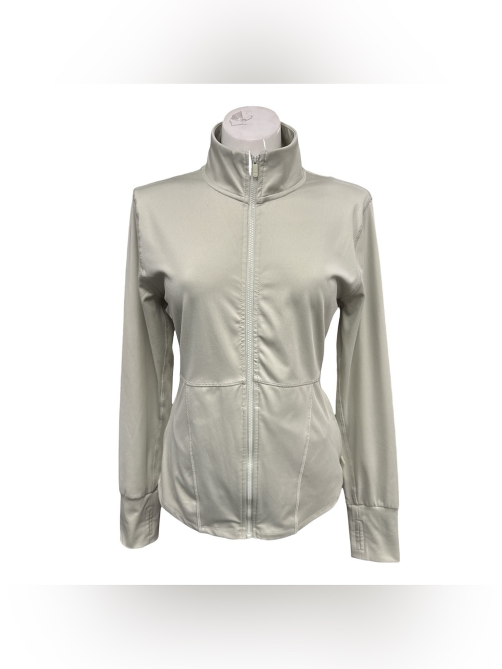 Reebok Light Gray Full-Zip Utility Jacket Size L